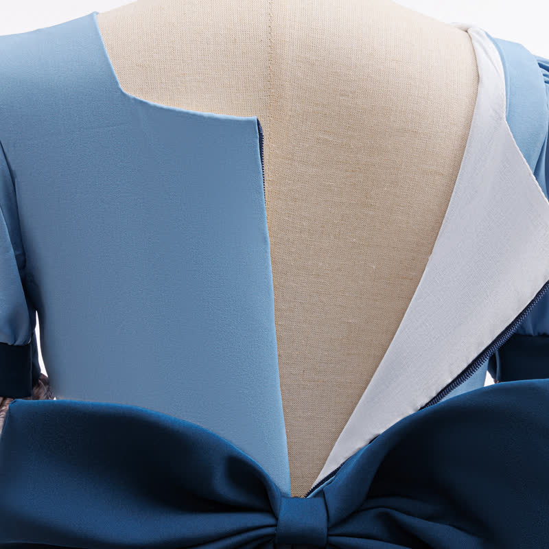 Satin Tiered Short Sleeve Midi Dresses - image 10