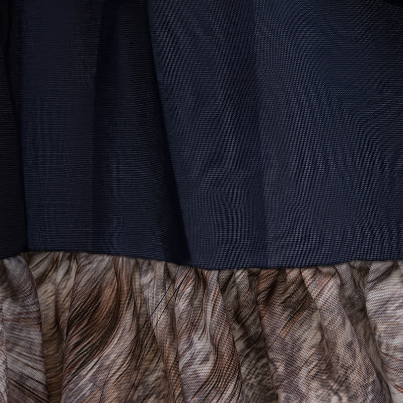 Satin Tiered Short Sleeve Midi Dresses - image 9
