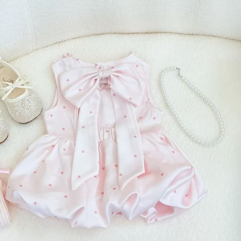 Satin Bow Backless Sleeveless Short Dresses - image 2