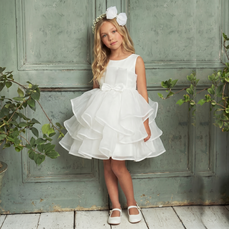 Organza Bow Sleeveless Midi Dresses - image 2