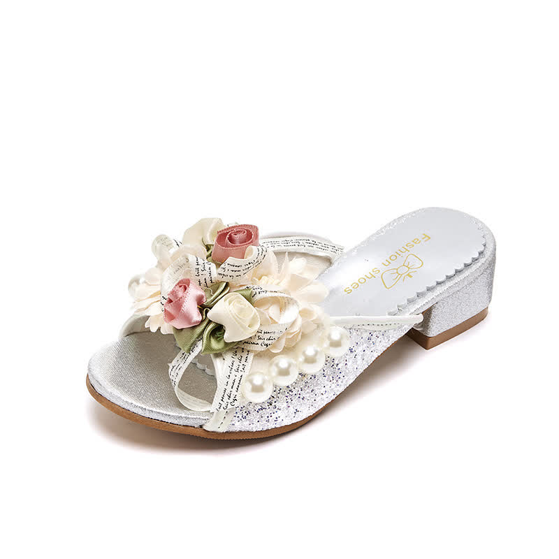 Solid Rosette Open Toe Slippers - image 12