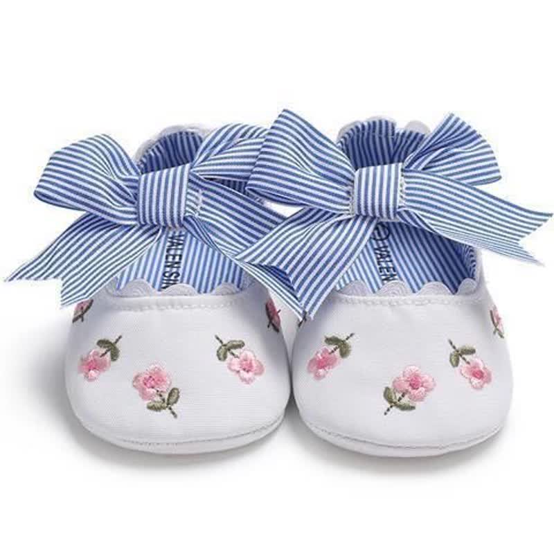 Floral Bow Round Toe Flats  - image 3
