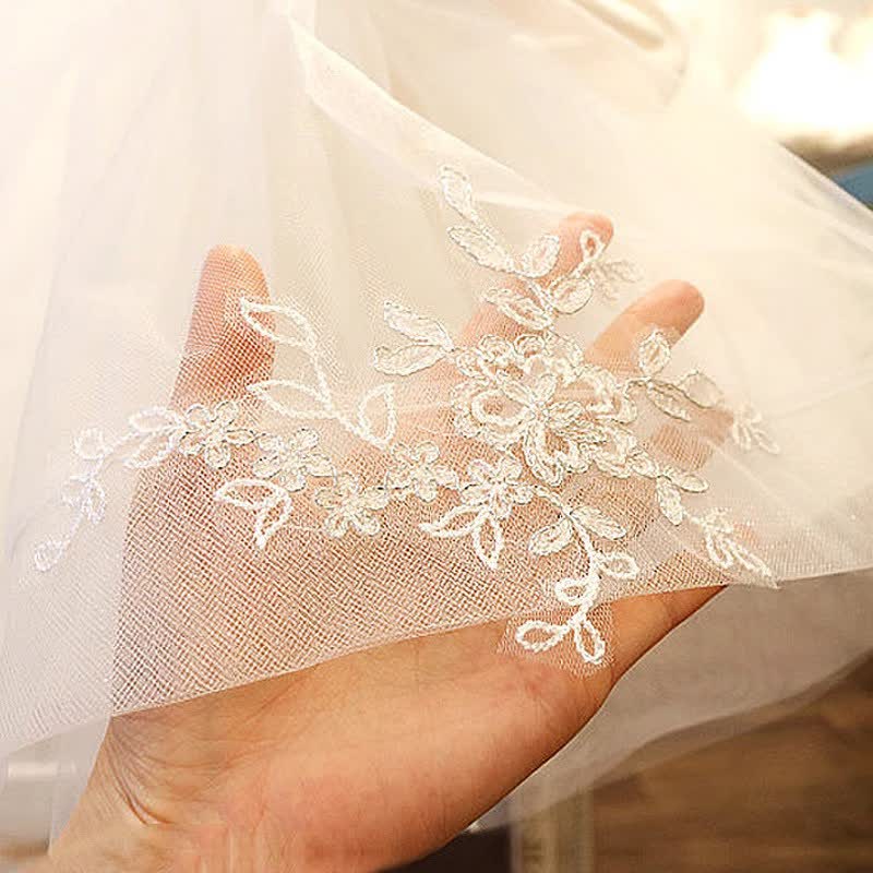 Lace Applique Sleeveless Midi Dresses - image 7