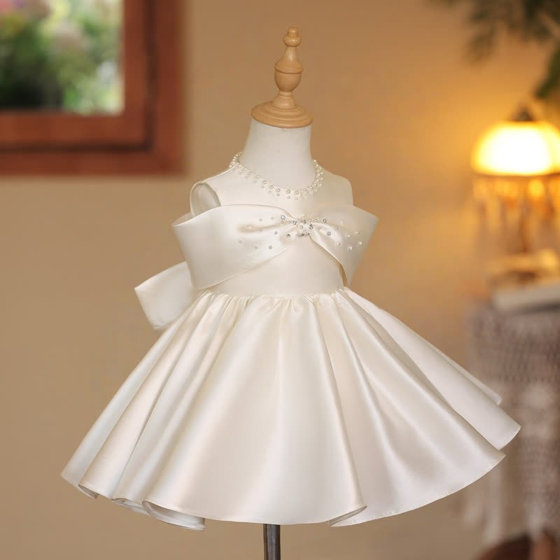 Satin Pearl Sleeveless Midi Dresses - image 2
