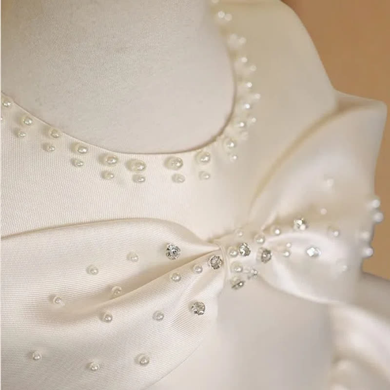 Satin Pearl Sleeveless Midi Dresses - image 5