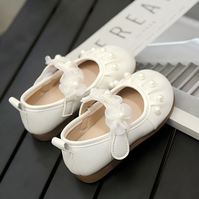 Solid Rosette Round Toe Mary Janes - image 6