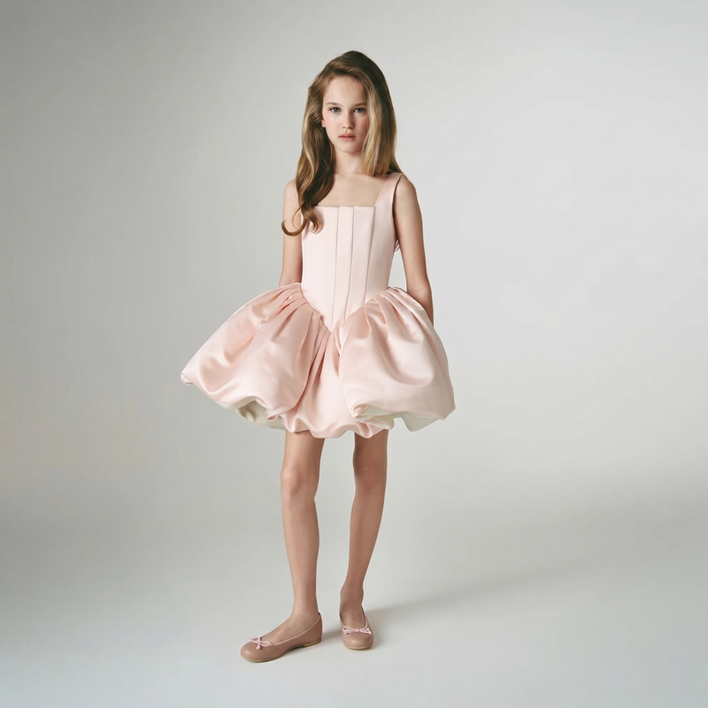 Satin Sleeveless Short Dresses - image 2