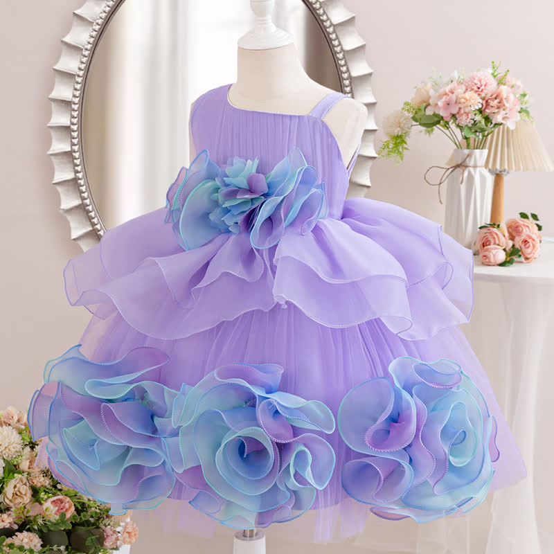 [Archive Sale] Mesh Rosette Sleeveless Midi Dresses - image 1