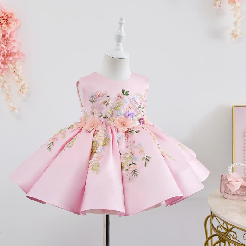 Satin Rosette Sleeveless Midi Dresses - image 3