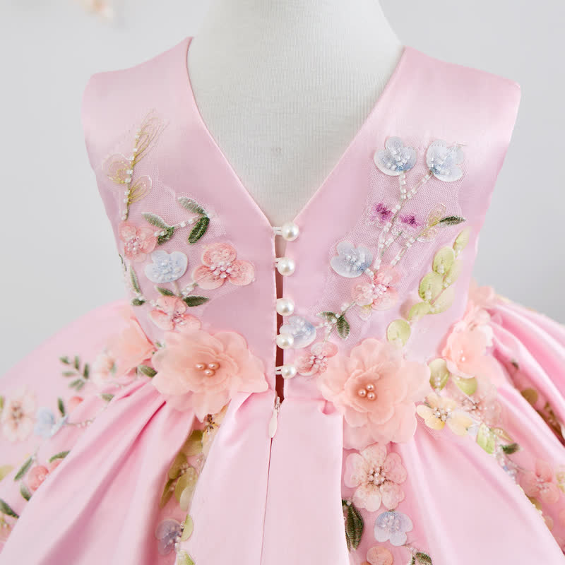 Satin Rosette Sleeveless Midi Dresses - image 10