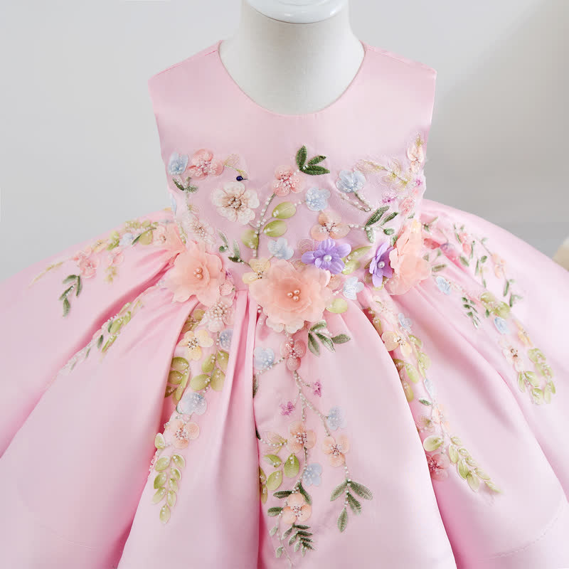 Satin Rosette Sleeveless Midi Dresses - image 5