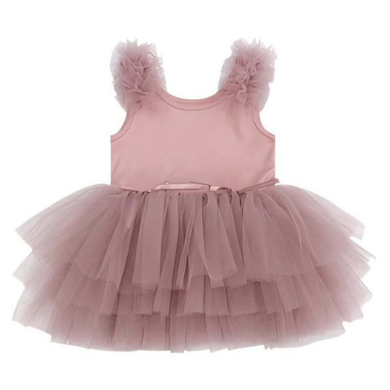Mesh Tiered Sleeveless Midi Dresses - image 5