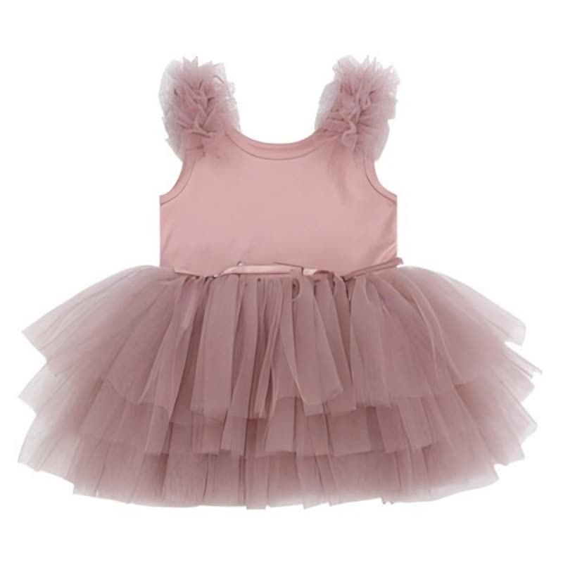 Mesh Tiered Sleeveless Midi Dresses - image 5