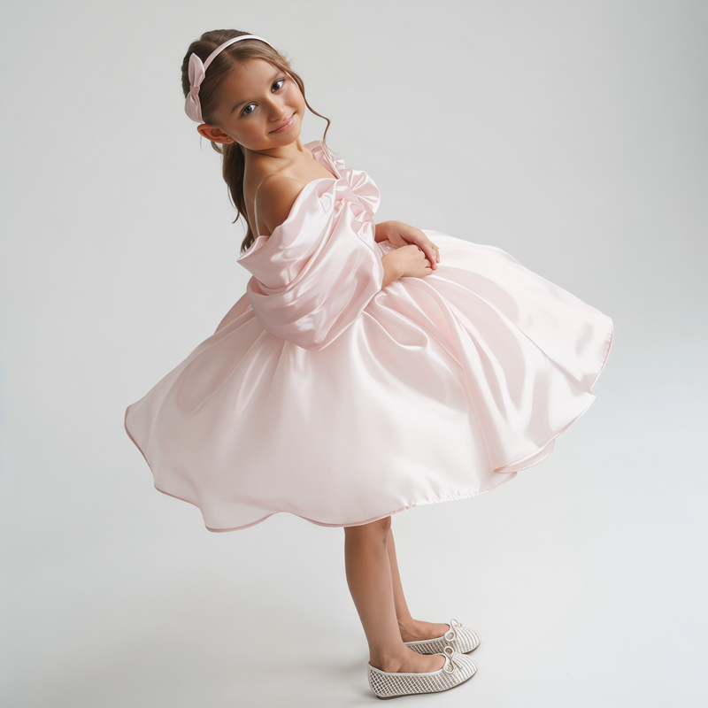 Organza Gathered Sleeveless Short Dresses - image 9