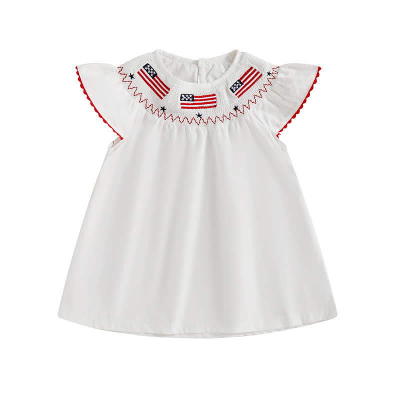 Chemical Fiber Blend Split Joint Sleeveless Midi Dresses - White - 4-5Y - image 3