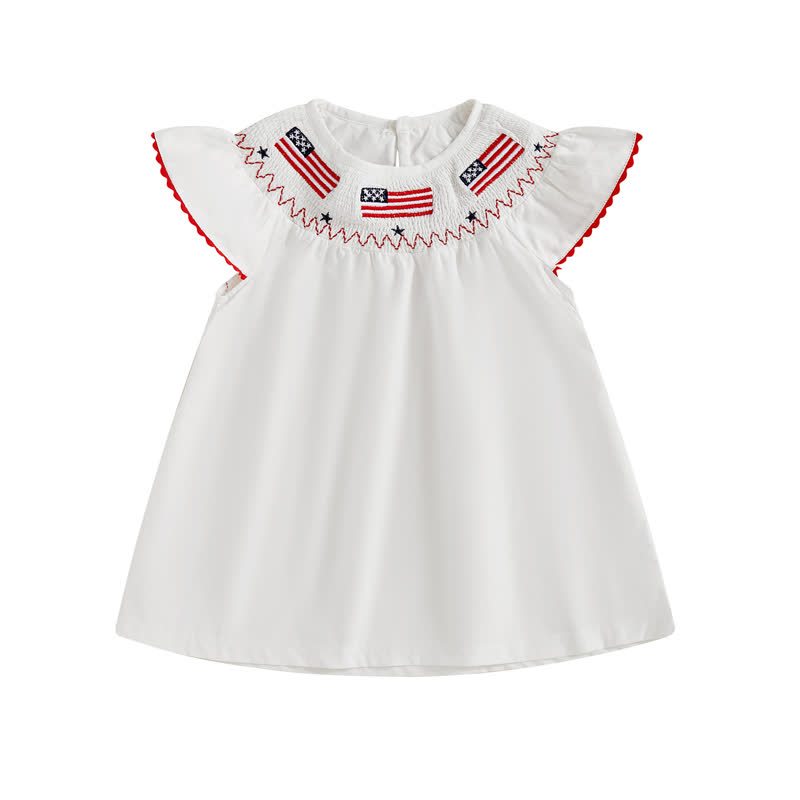 Chemical Fiber Blend Split Joint Sleeveless Midi Dresses - White - 4-5Y - image 3