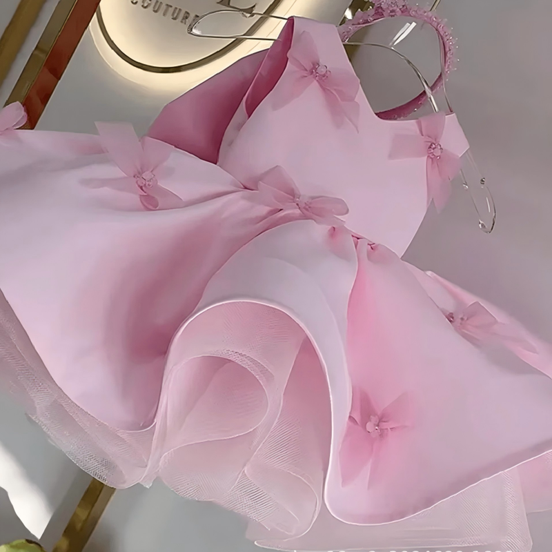 Satin Bow Sleeveless Midi Dresses - image 6