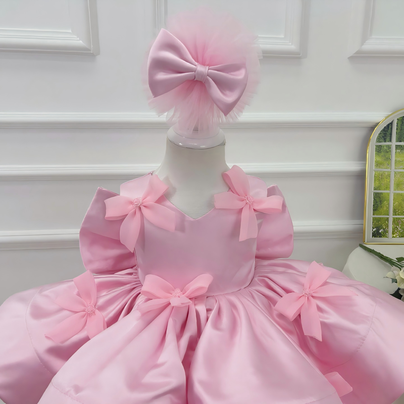 Satin Bow Sleeveless Midi Dresses - image 7