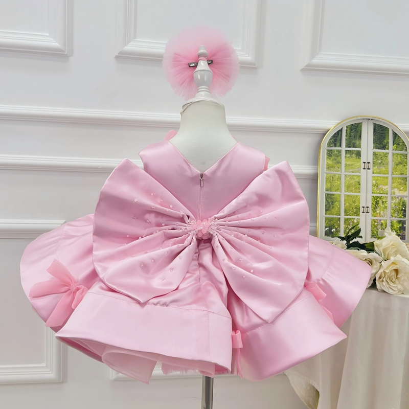 Satin Bow Sleeveless Midi Dresses - image 2