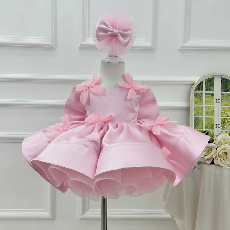 Satin Bow Sleeveless Midi Dresses - image 3