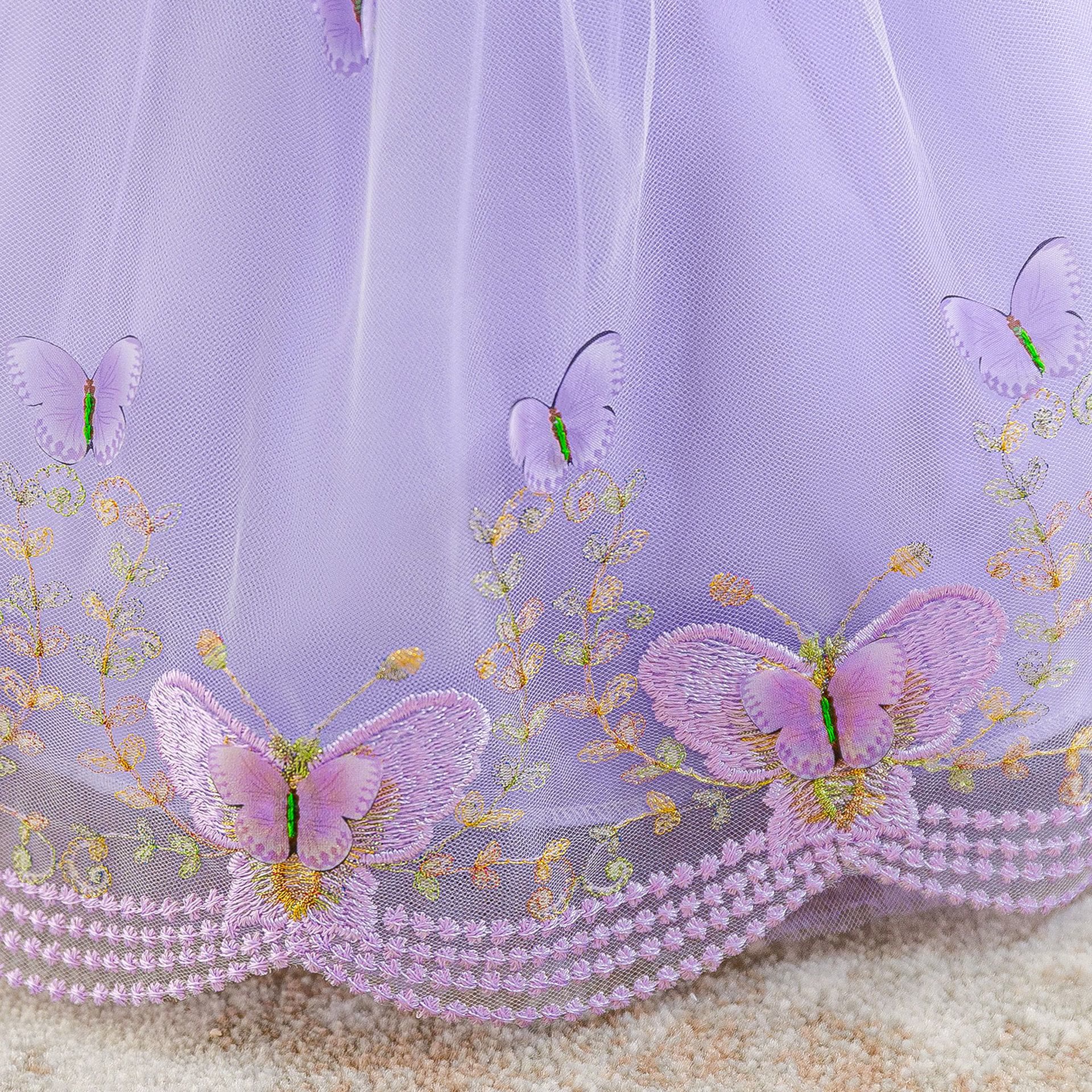 Mesh Butterfly Sleeveless Midi Dresses - image 10