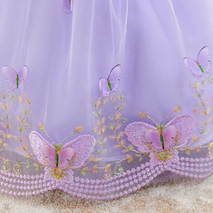 Mesh Butterfly Sleeveless Midi Dresses - image 10