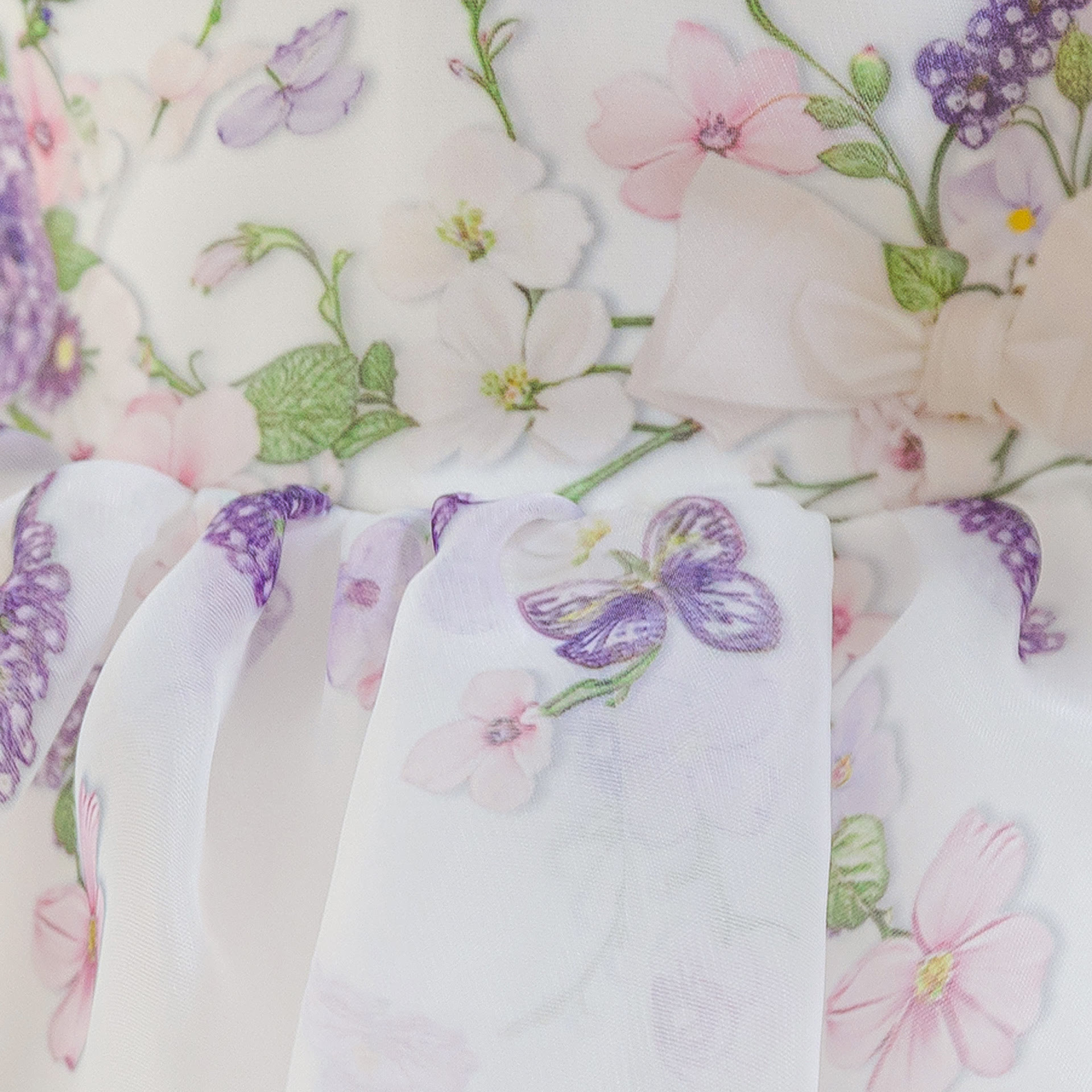 Organza Bow Short Sleeve Midi Dresses - image 9