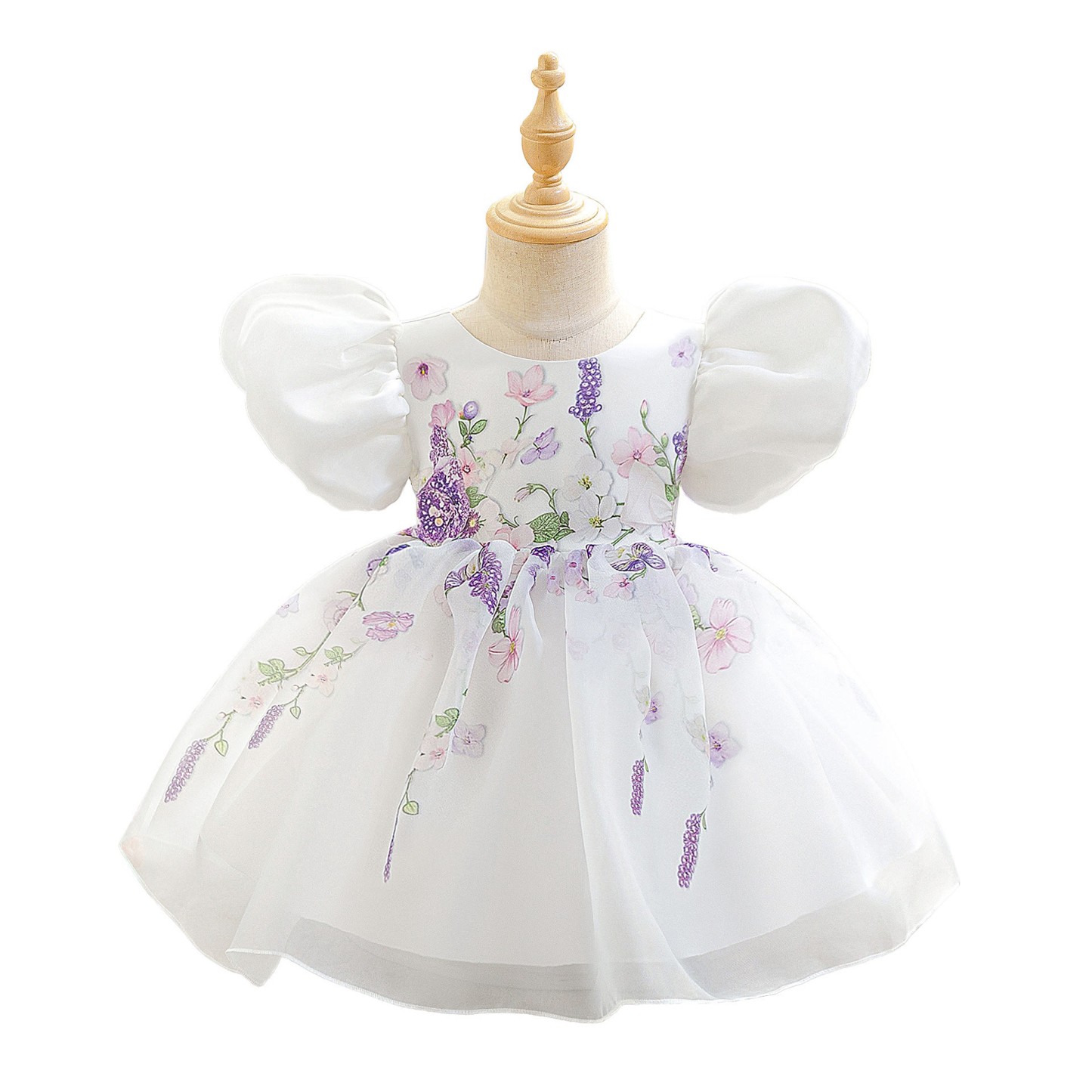 Organza Bow Short Sleeve Midi Dresses - image 7