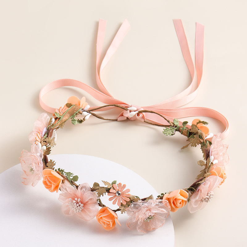 Solid Rosette Hair Accessories - Orange - One size - image 2