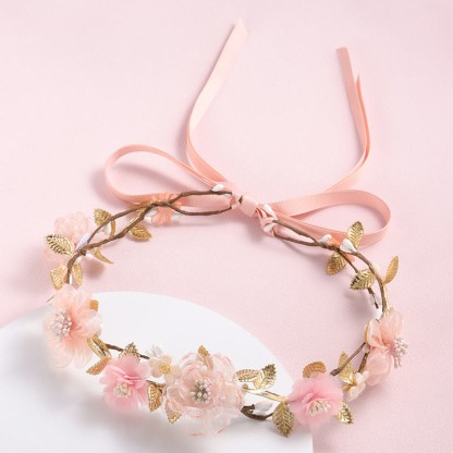 Solid Rosette Hair Accessories - Blush Pink - One size - image 4