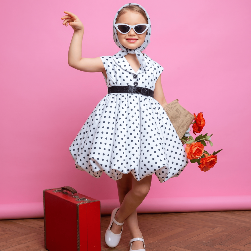 Satin Sleeveless  Dresses - Off-white - 8Y - image 1