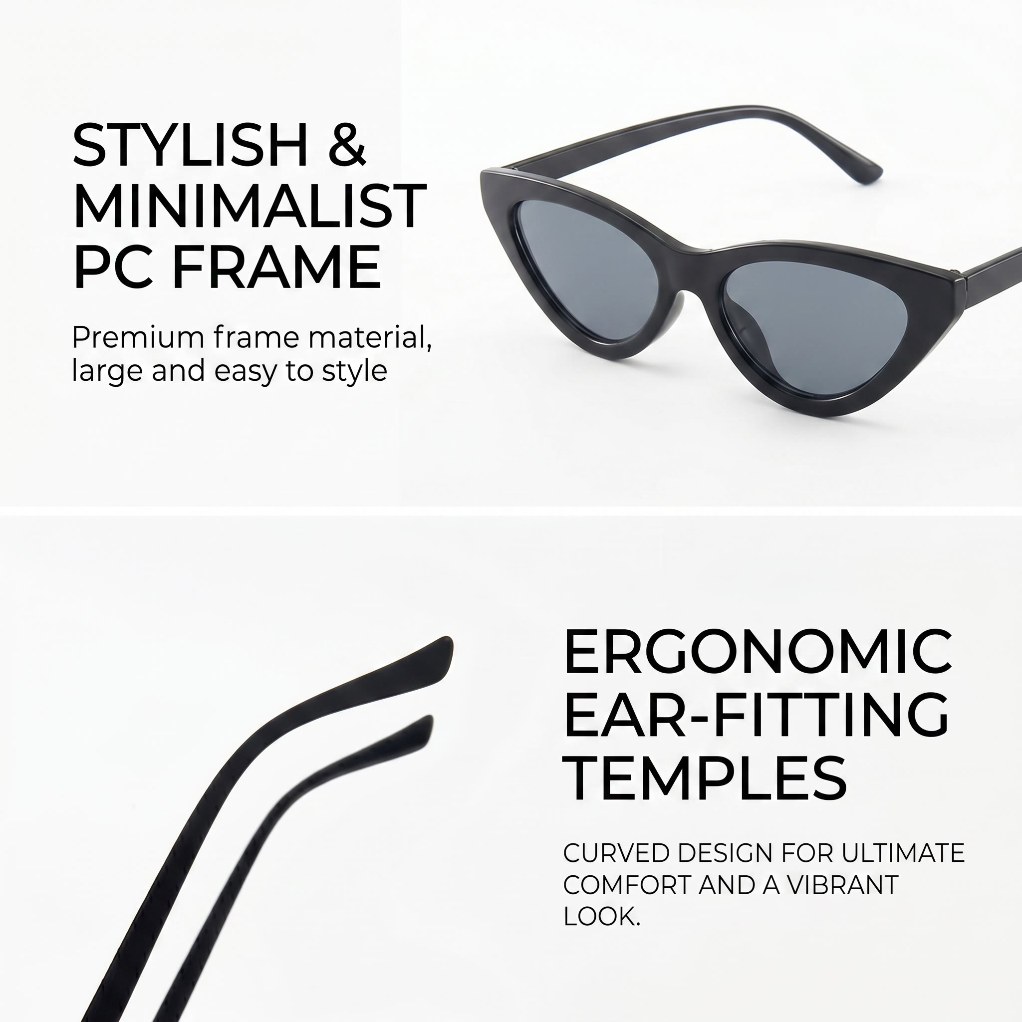 Cat Eye Fashion Sunglasses - image 3