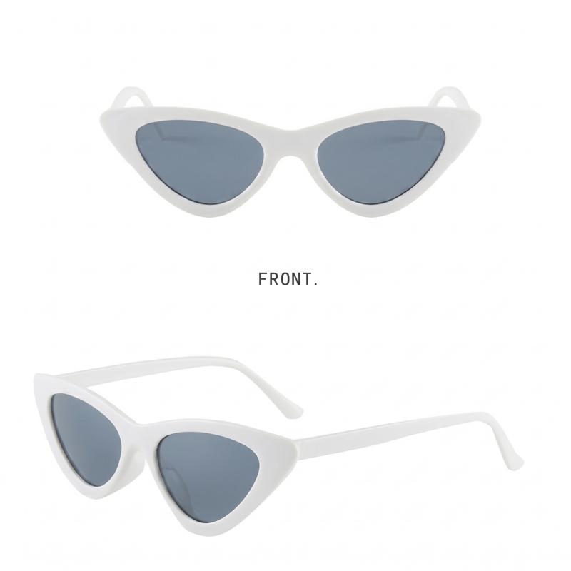  Cat Eye Fashion Sunglasses - White - One size - image 6