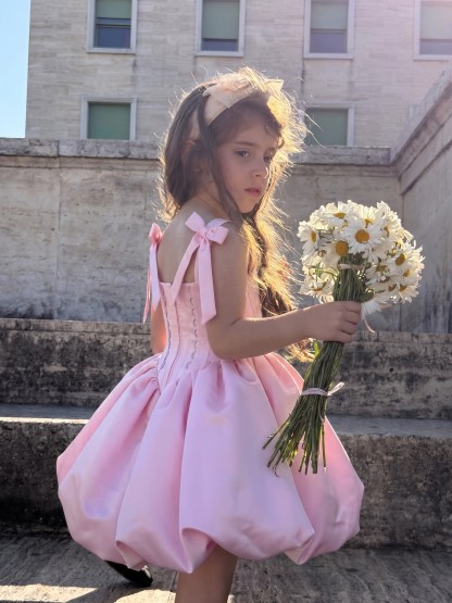 Satin Bow Sleeveless Midi Dresses - image 5