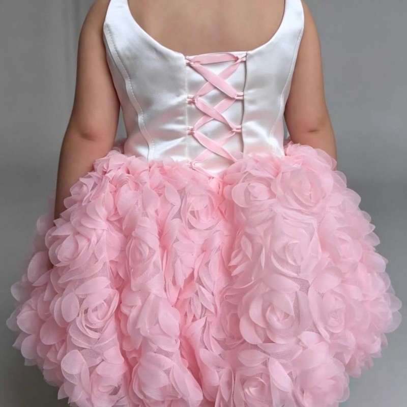 Mesh Rosette Sleeveless Midi Dresses - image 2