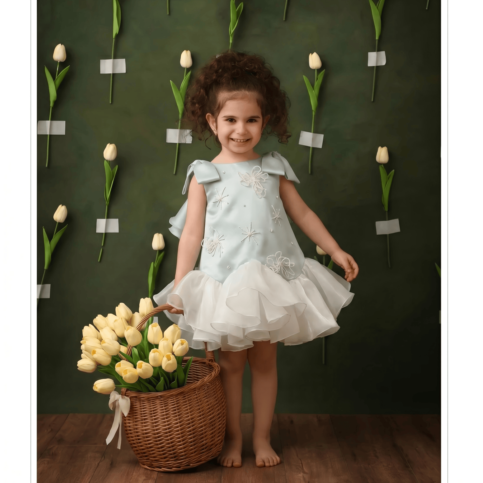 Satin Rosette Sleeveless Midi Dresses - image 6