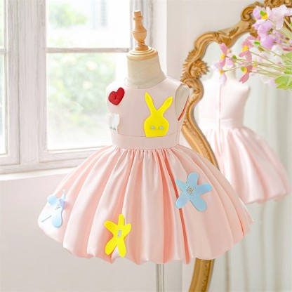 Satin Applique Sleeveless Midi Dresses - image 7