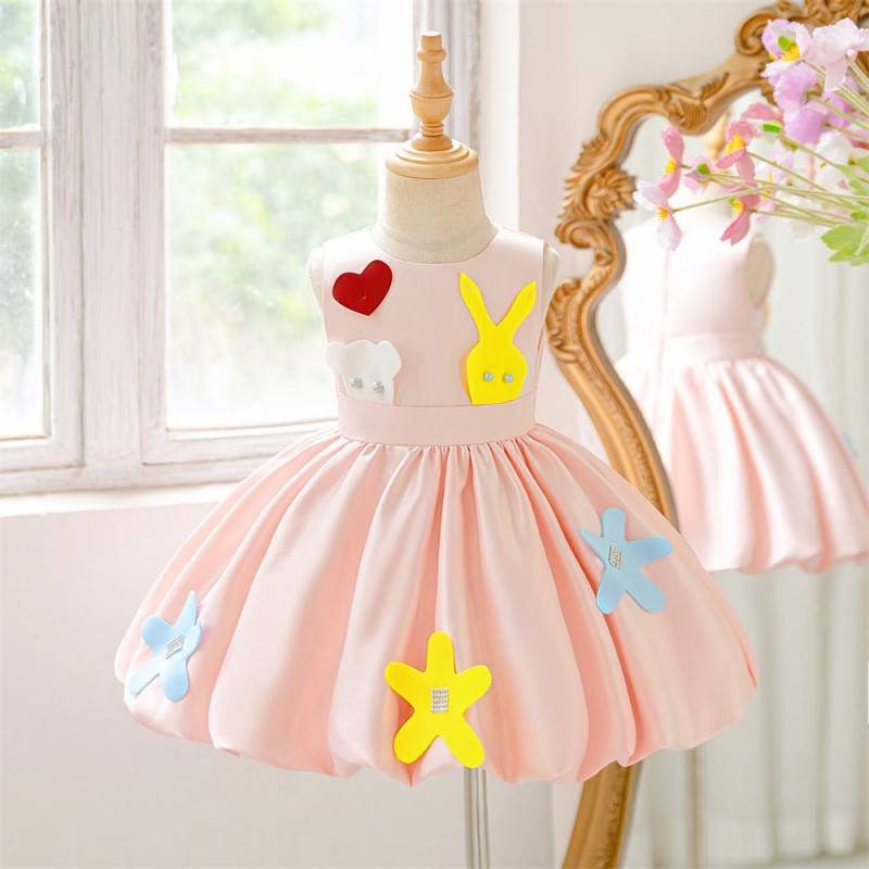 Satin Applique Sleeveless Midi Dresses - image 2