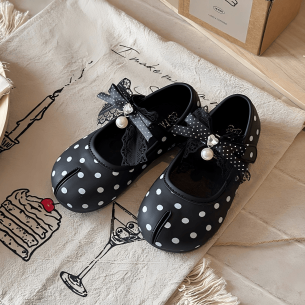 Polka Dots Bow  Round Toe Mary Janes  - image 15