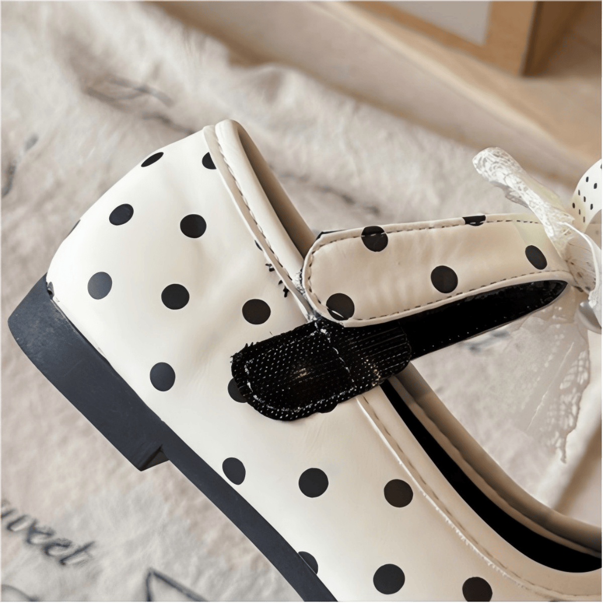 Polka Dots Bow  Round Toe Mary Janes  - image 11