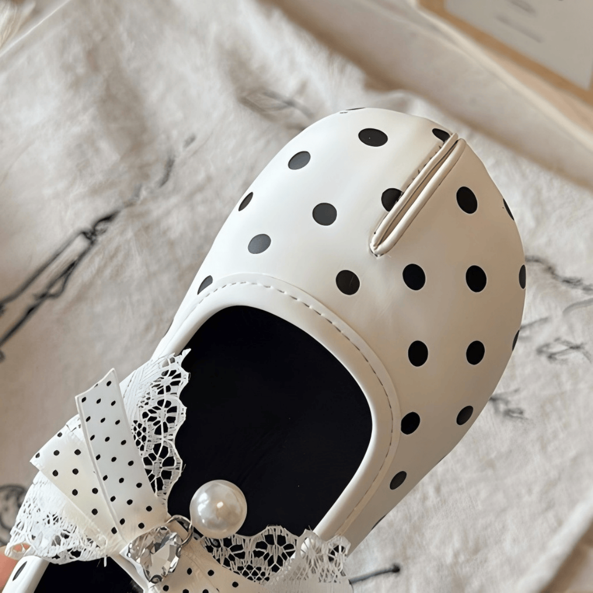 Polka Dots Bow  Round Toe Mary Janes  - image 10