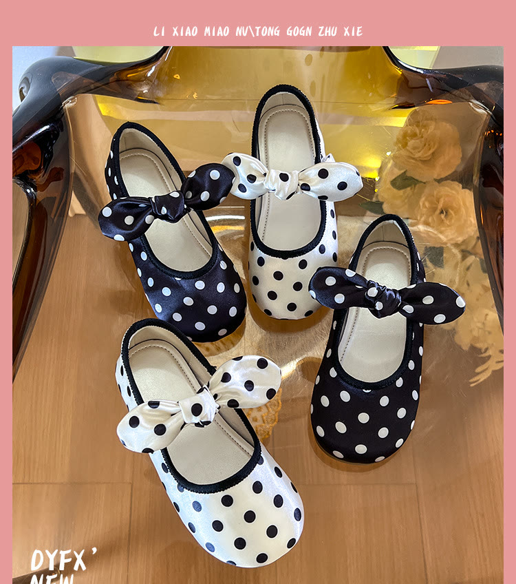 Polka Dots  Bow Round Toe  Mary Janes  - image 6