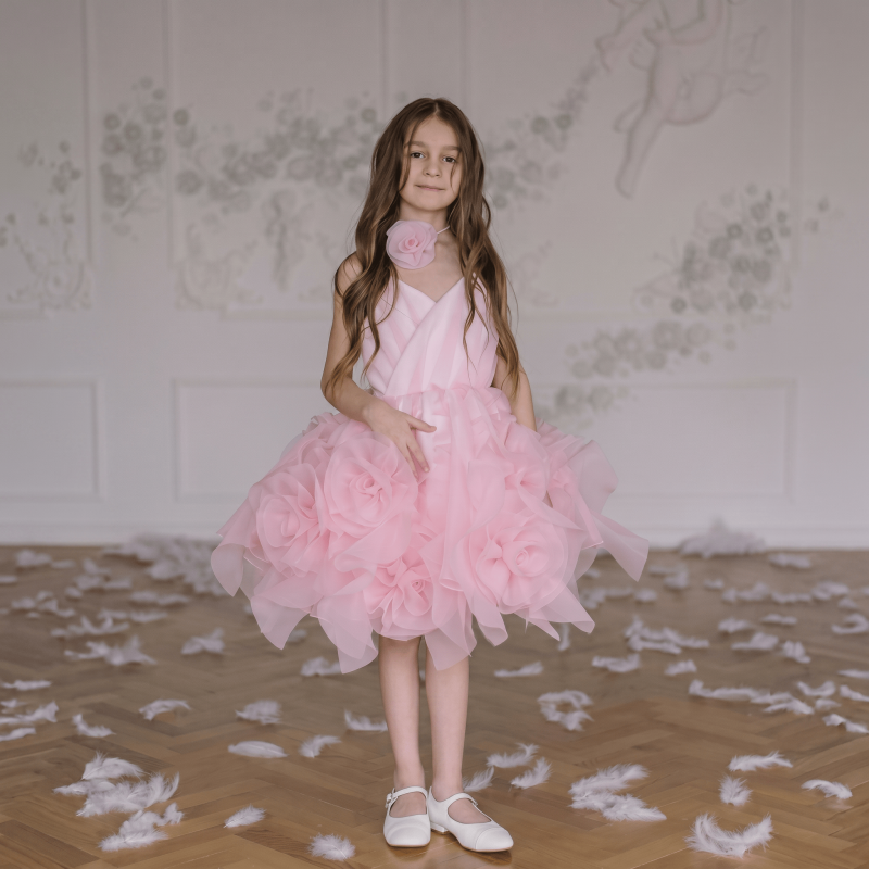 Organza Rosette Sleeveless Midi Dresses - image 3