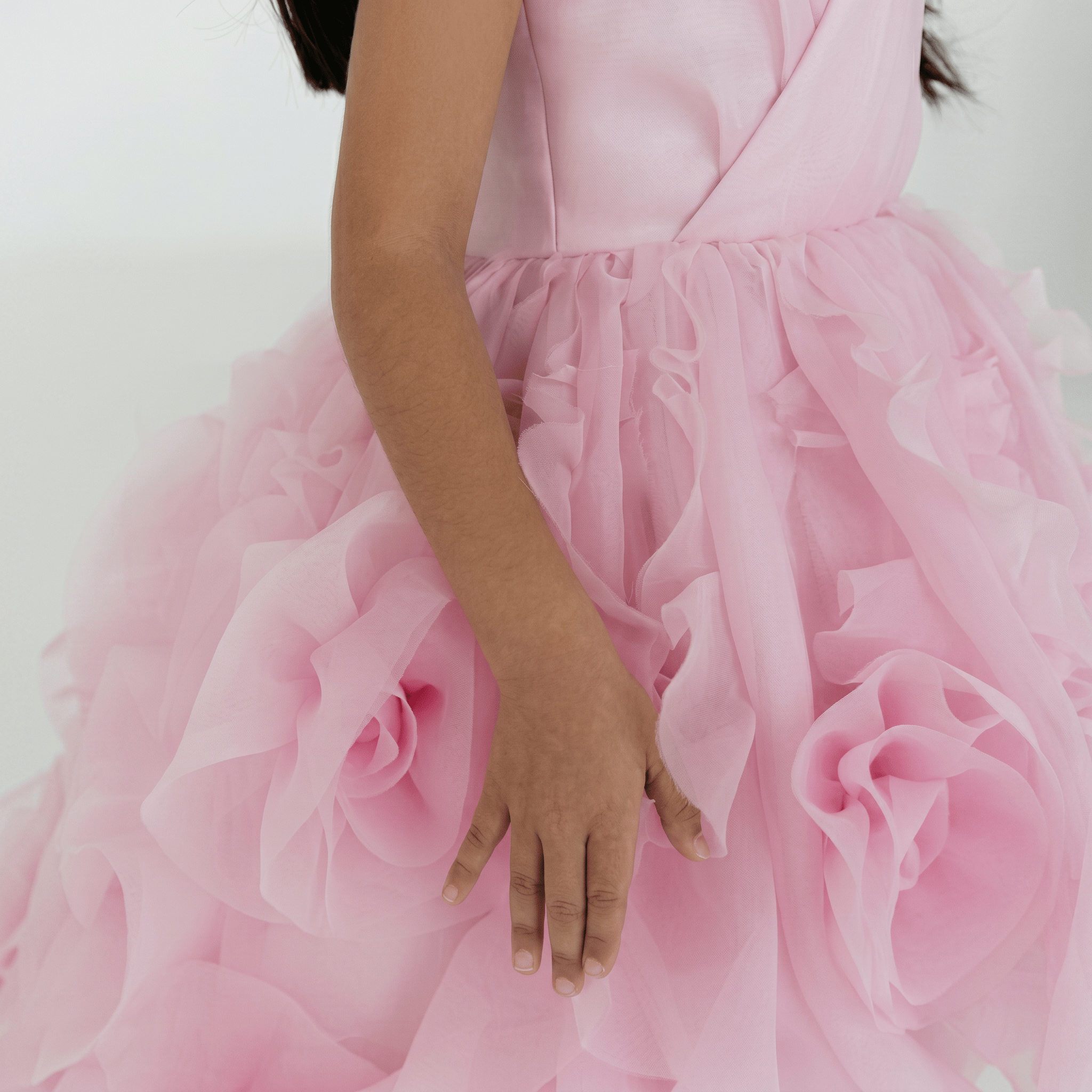 Organza Rosette Sleeveless Midi Dresses - image 5