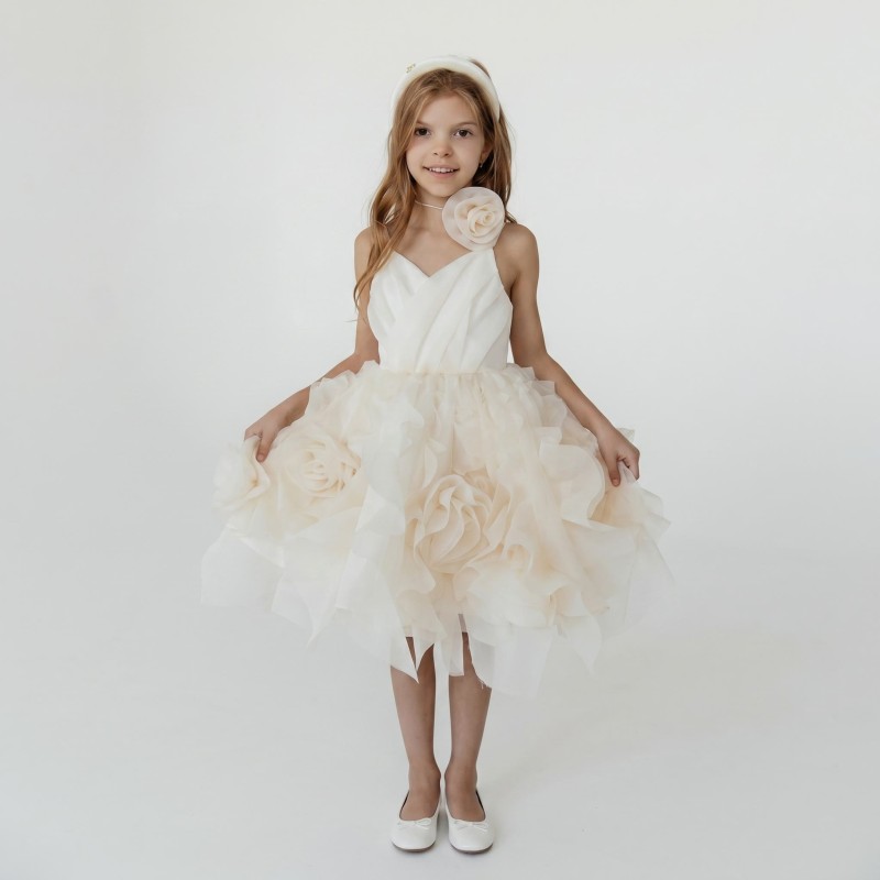 Organza Rosette Sleeveless Midi Dresses - image 2