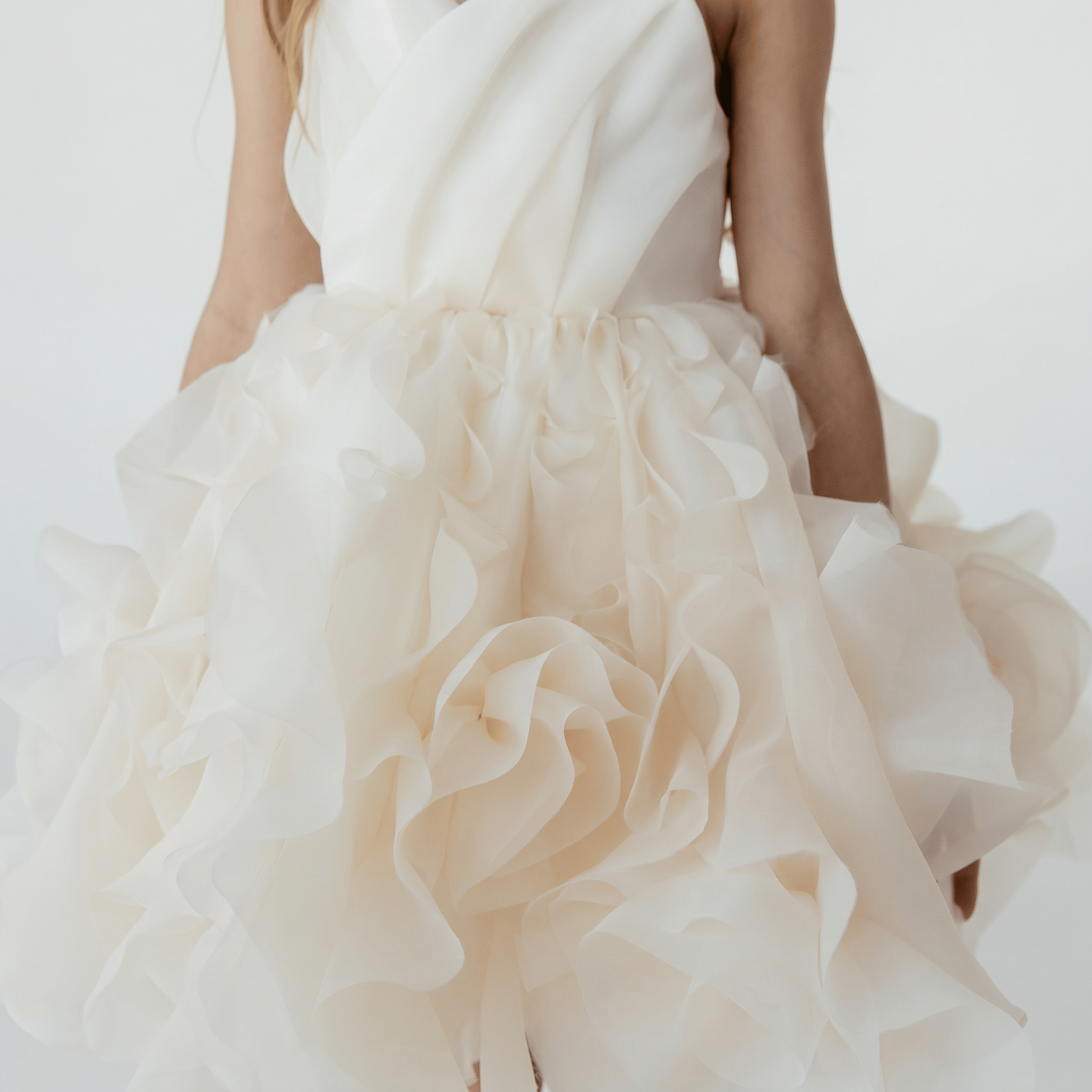 Organza Rosette Sleeveless Midi Dresses - image 9