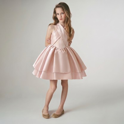 Satin Cross Sleeveless Midi Dresses - image 4