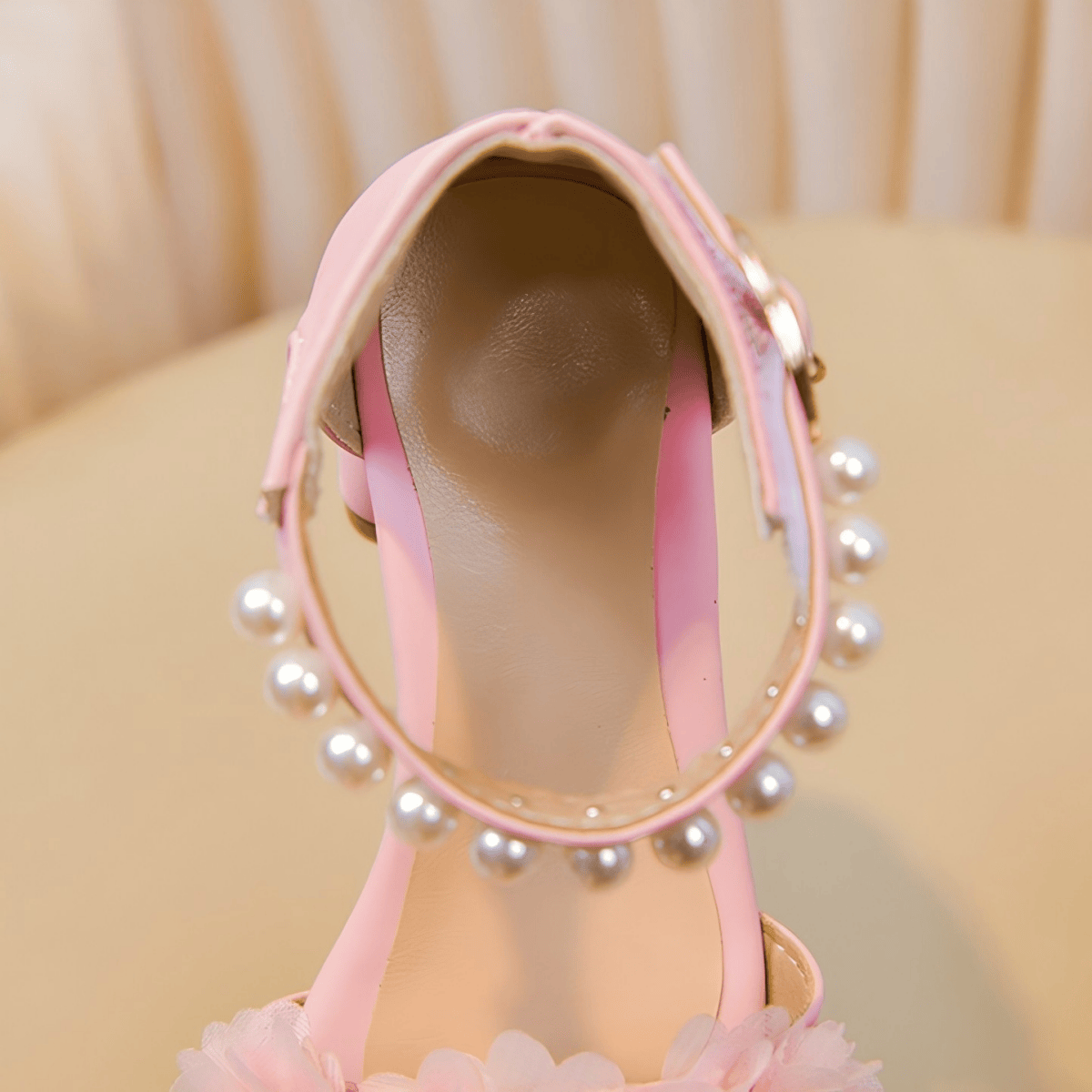 Solid Rosette Open Toe Sandals  - image 11