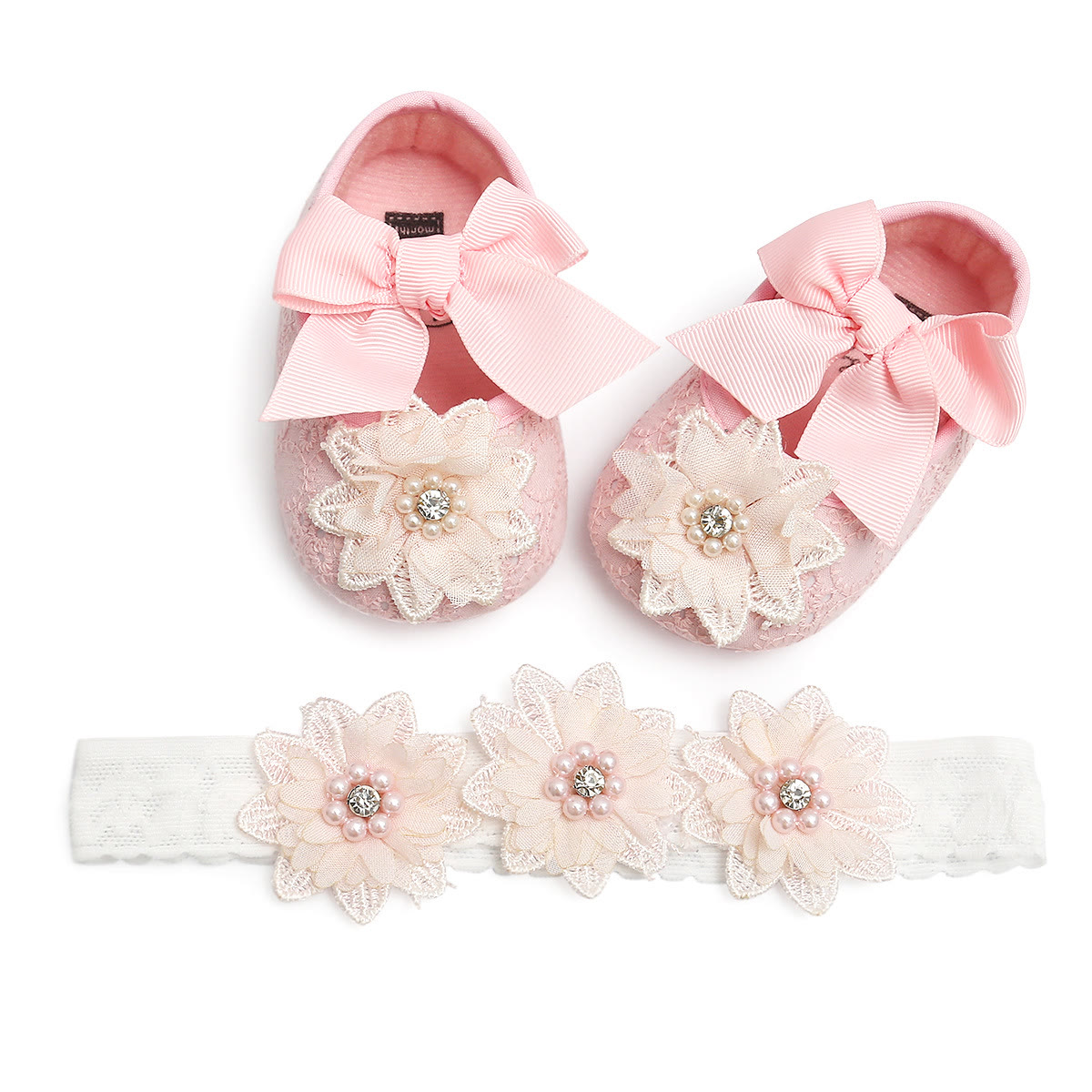 Solid Bow Rosette Round Toe Flats  - image 8
