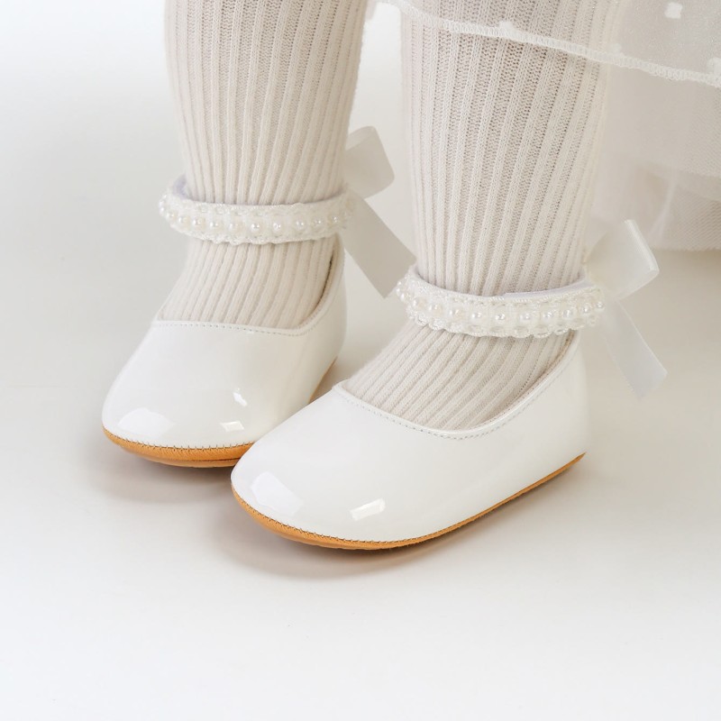 Solid Pearl Round Toe Mary Janes - image 2